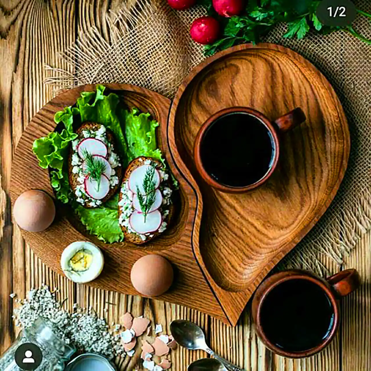 سینی مدرن چوبی