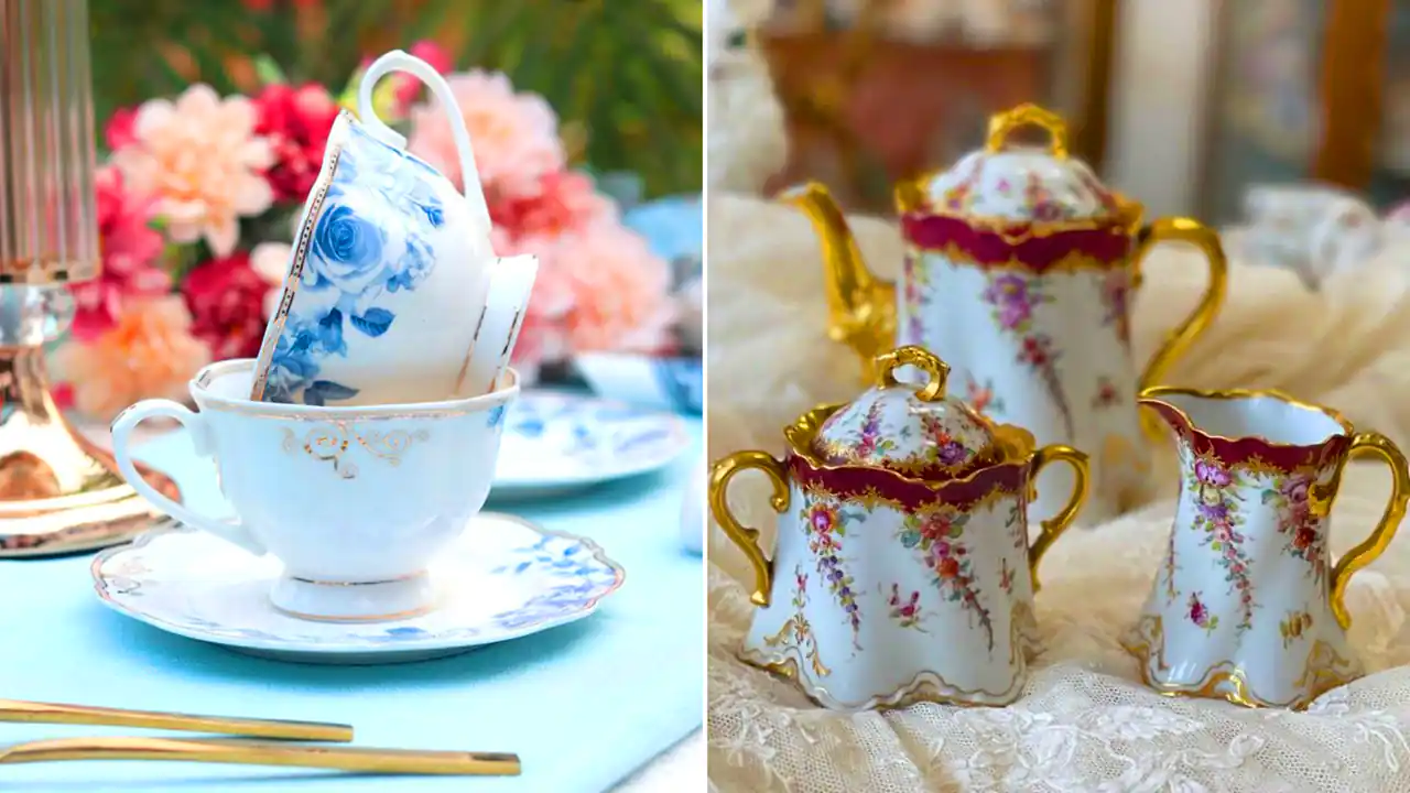 سرویس چای خوری آنتیک چینی