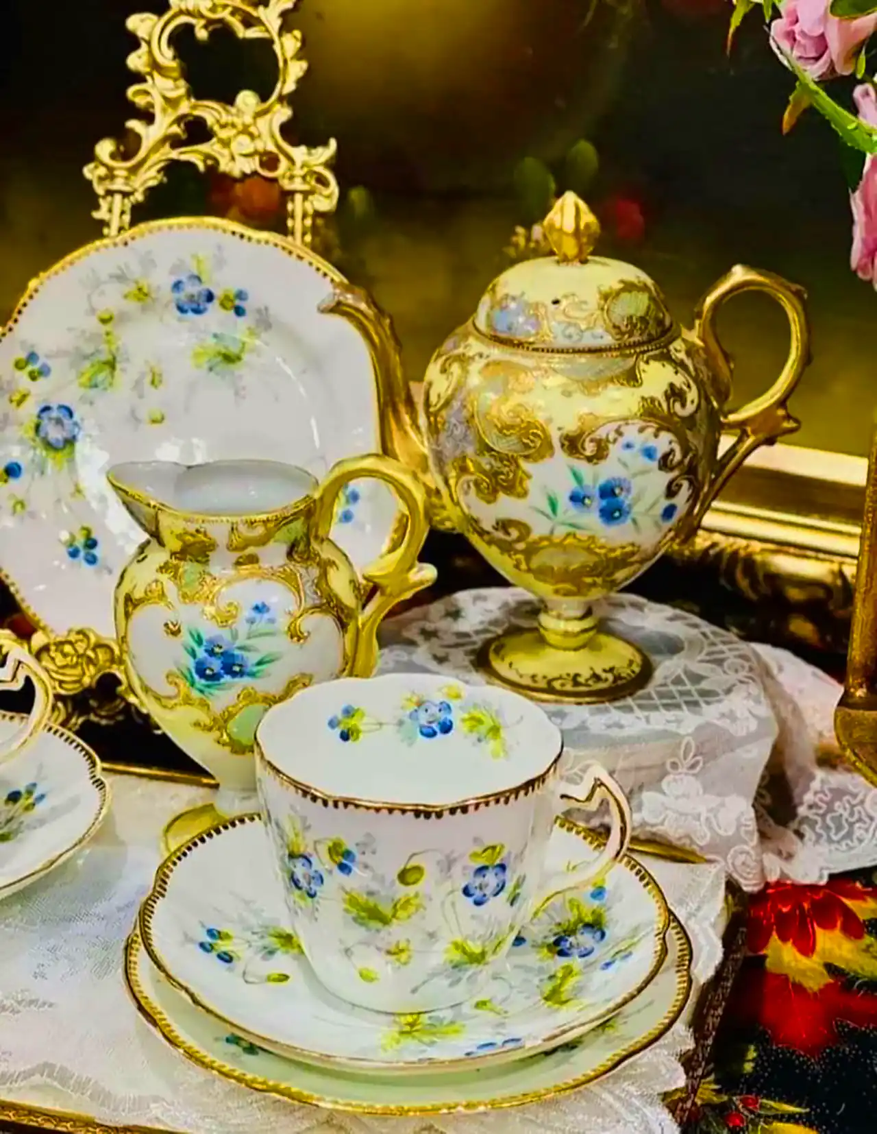 سرویس چای خوری آنتیک چینی