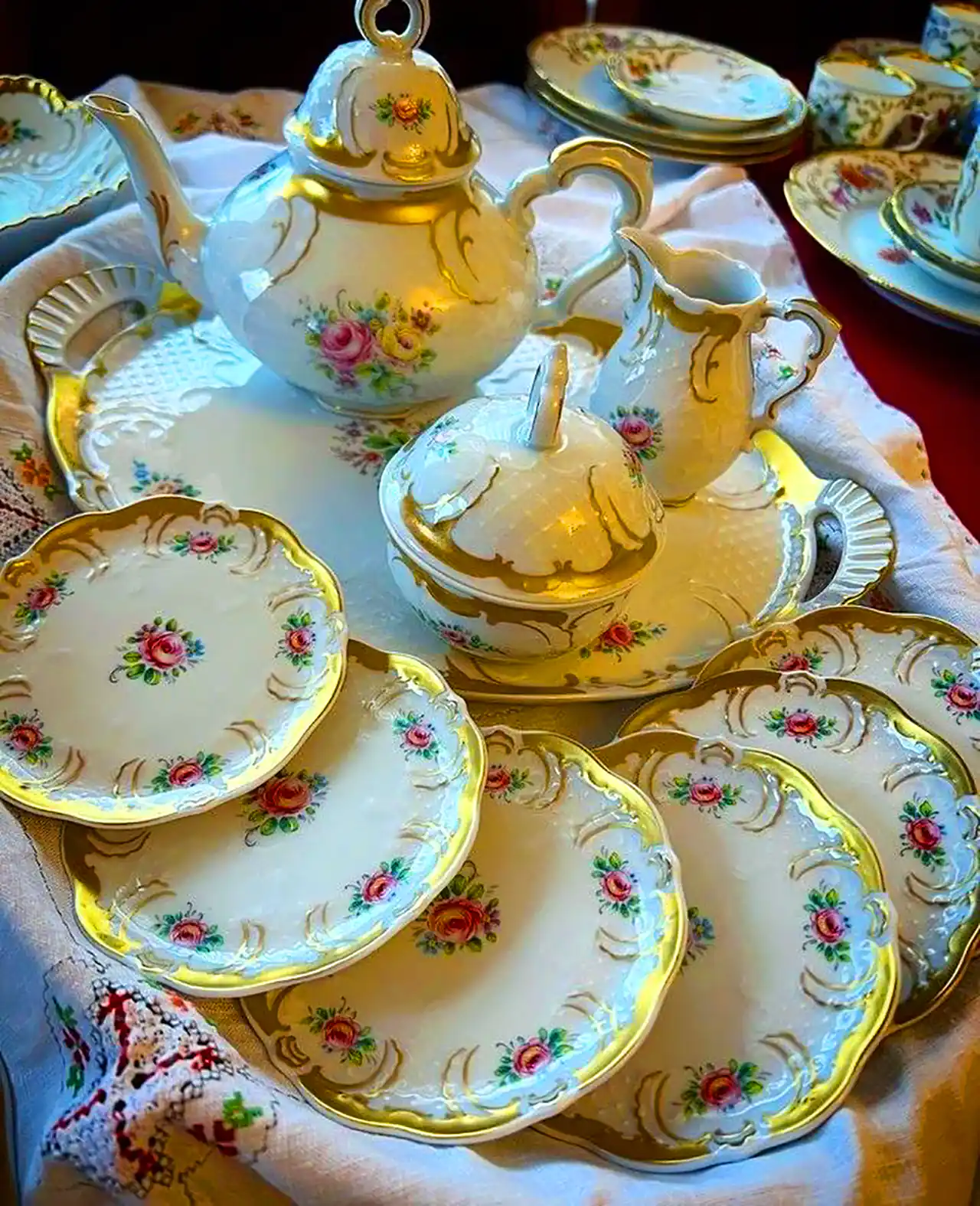 سرویس چای خوری آنتیک چینی