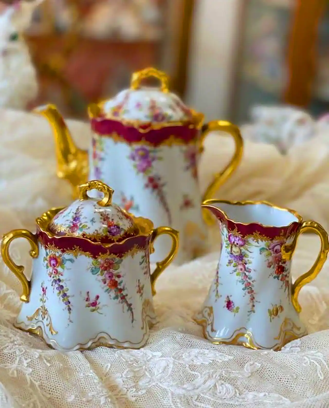 سرویس چای خوری آنتیک چینی