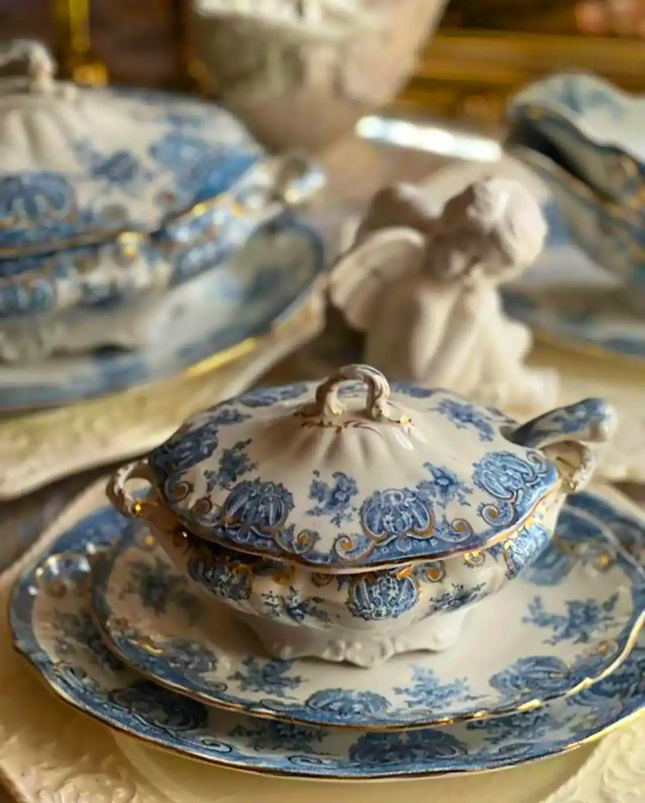 سرویس چای خوری آنتیک چینی