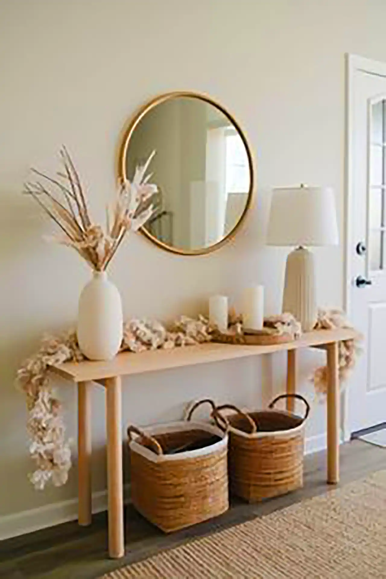 ست آینه و کنسول مدرن چوبی 