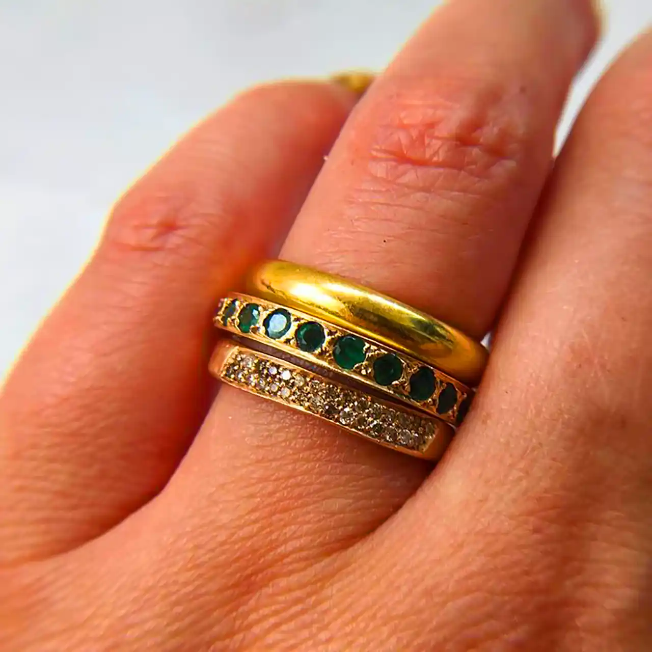 ست انگشتر جواهر نشان 