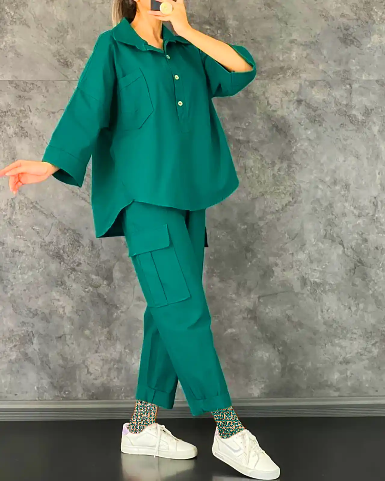 ست بلوز و شلوار نخ پنیه