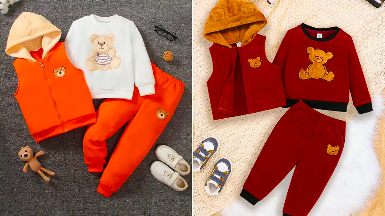 ست دورس و شلوار شیک بچگانه