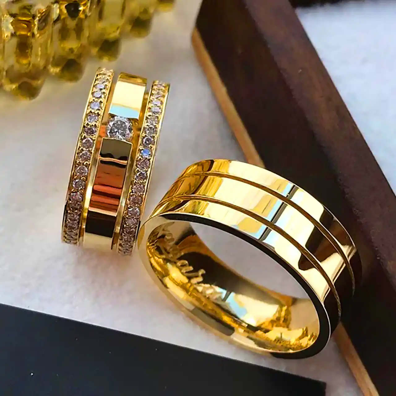 ست حلقه عروس و داماد