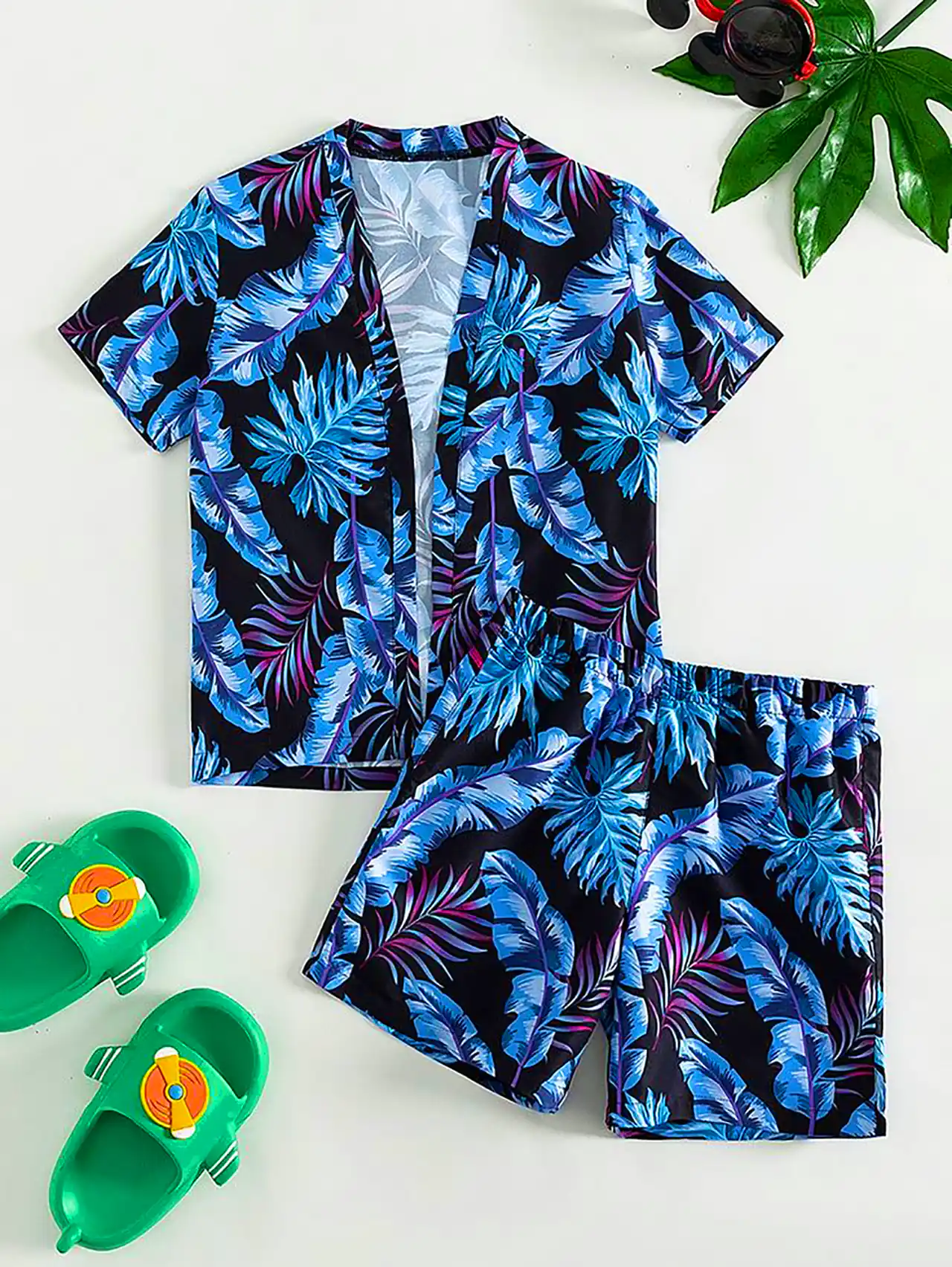 ست پیراهن و شلوار هاوایی بچگانه