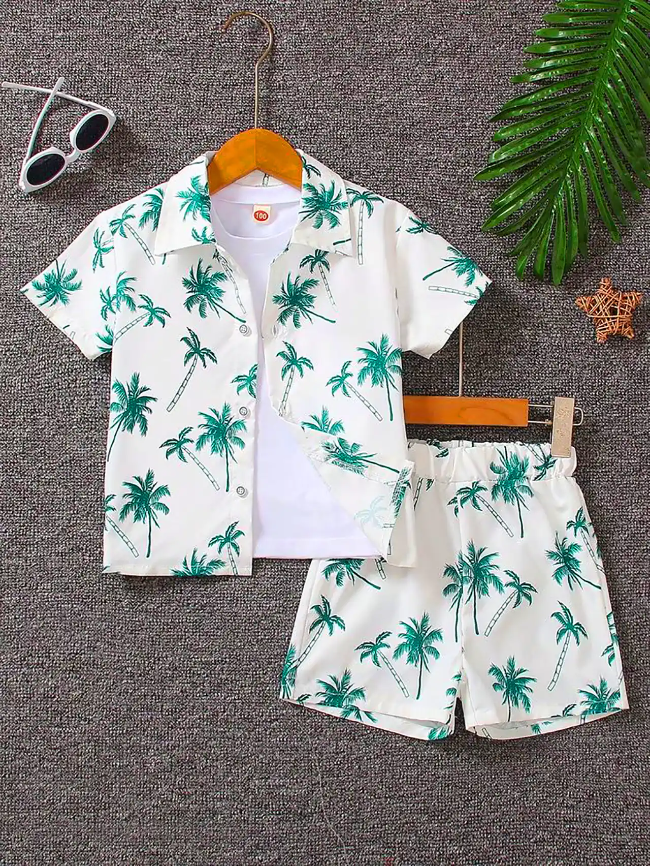 ست پیراهن و شلوار هاوایی بچگانه