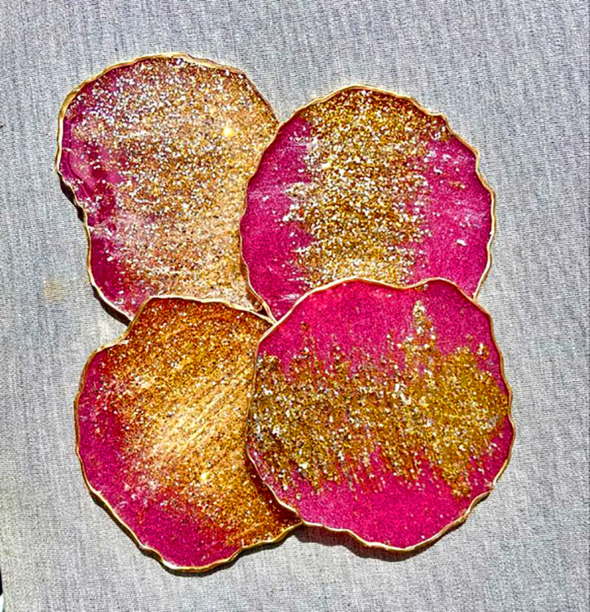 ست ظروف دستساز رزینی