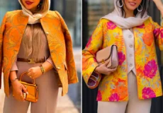 استایل زنانه شیک نارنجی
