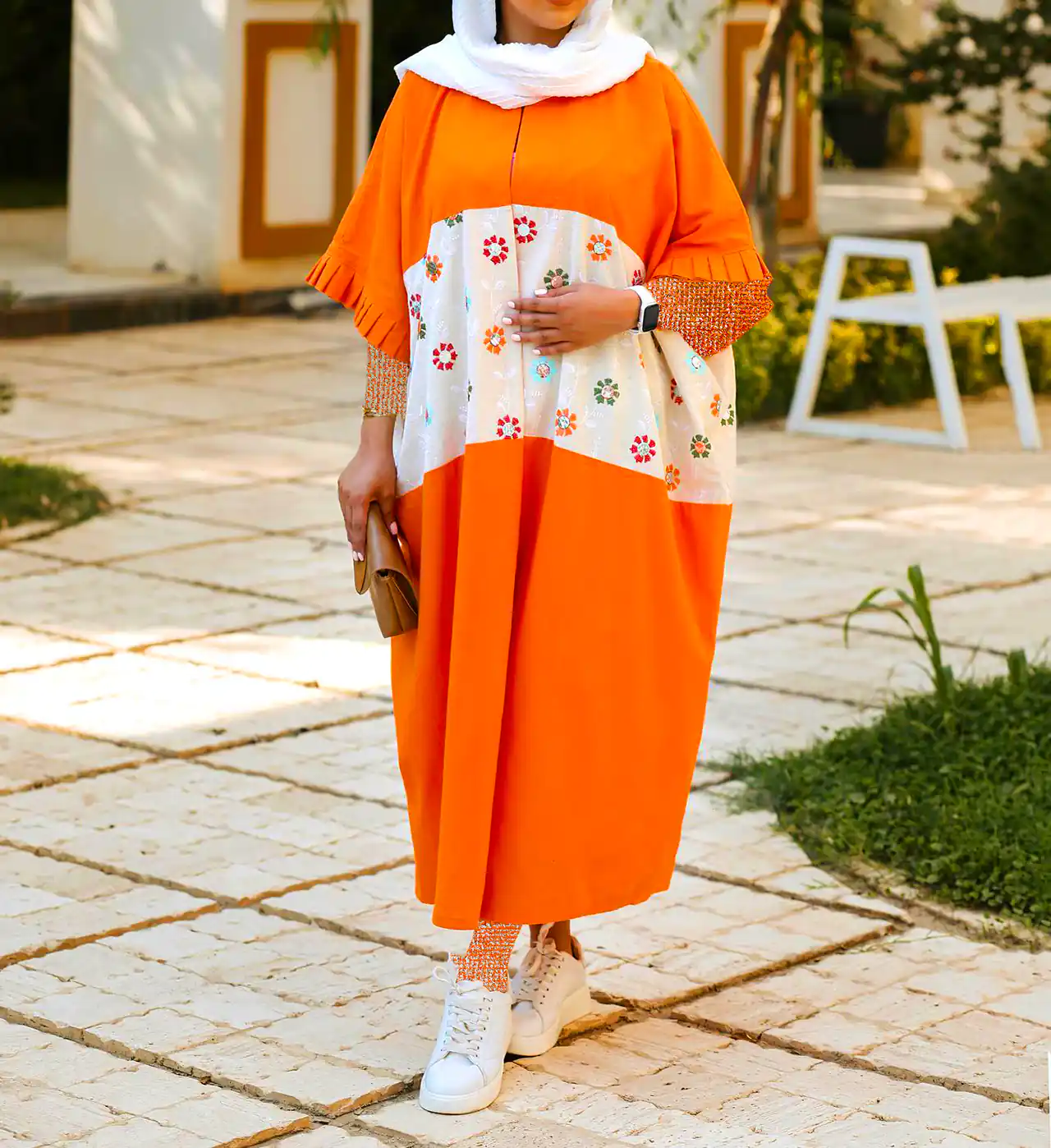 استایل زنانه شیک نارنجی 