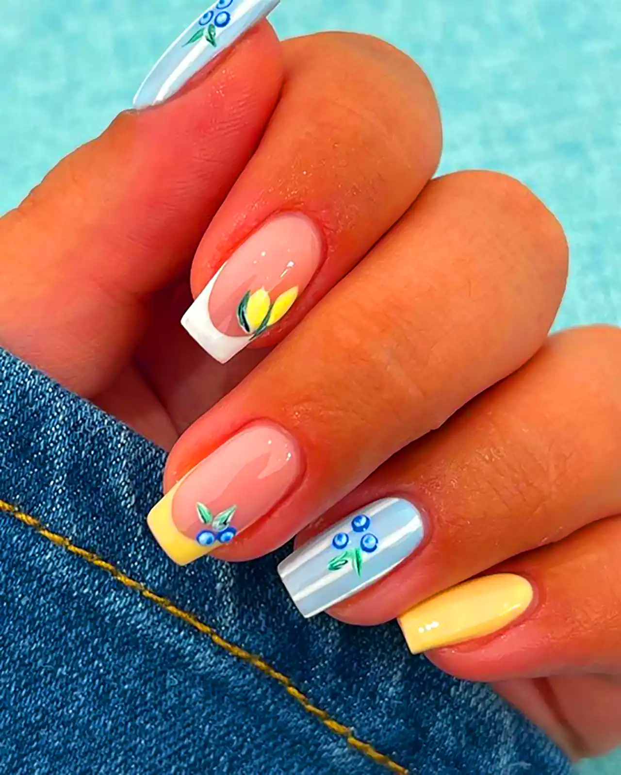 طرح ناخنن سبز خوشرنگ ماچا