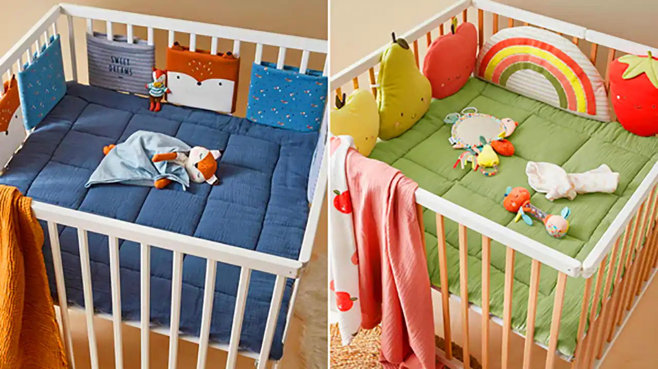 تخت حفاظ دار برای نوزاد