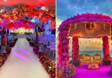 طاق گل برای مراسم عروسی
