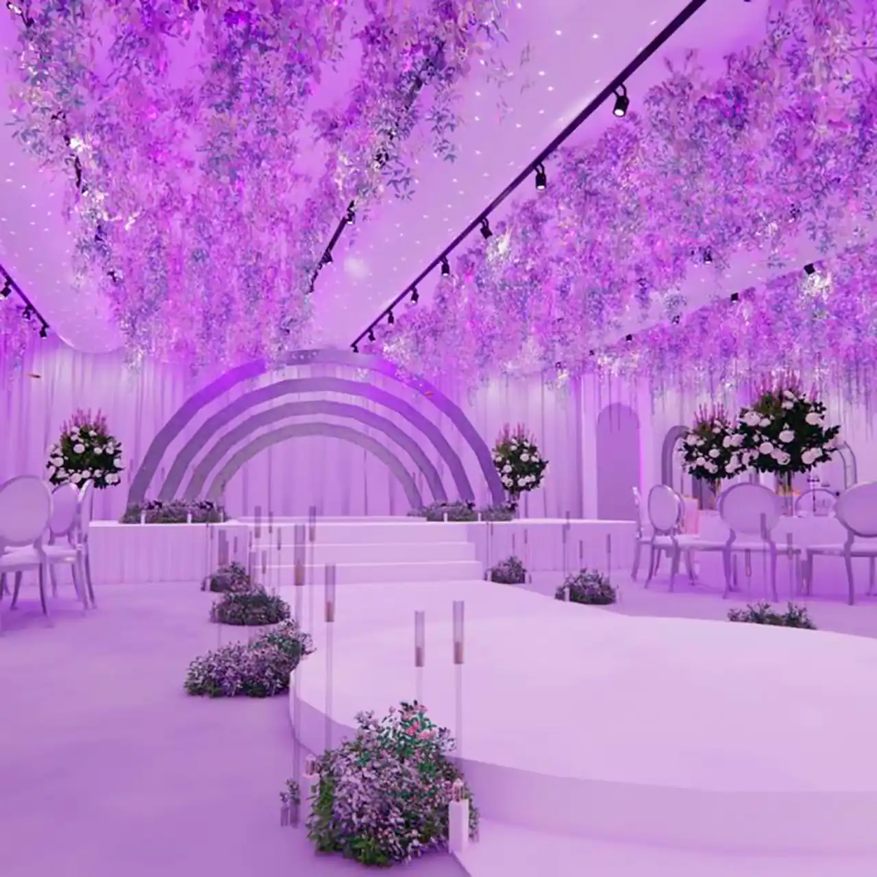 طاق گل برای مراسم عروسی