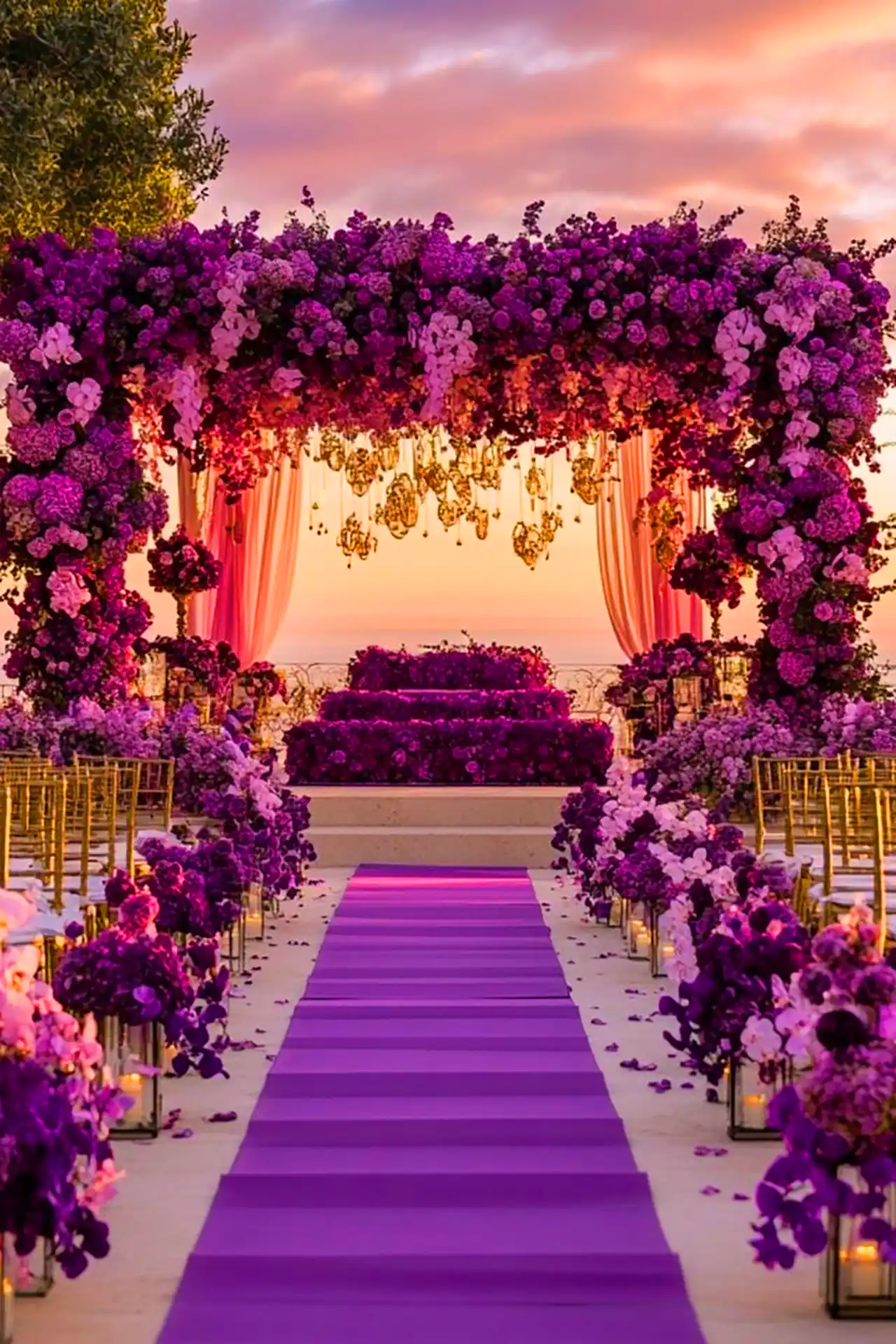 طاق گل برای مراسم عروسی