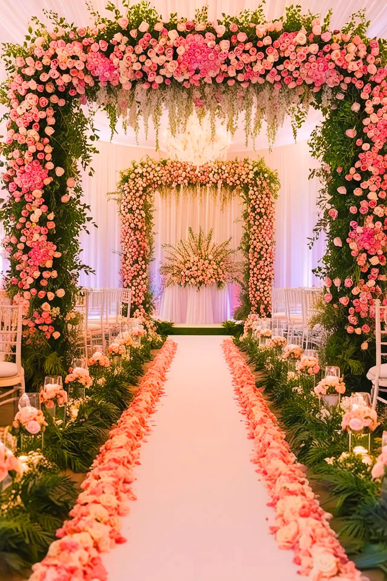 طاق گل برای مراسم عروسی