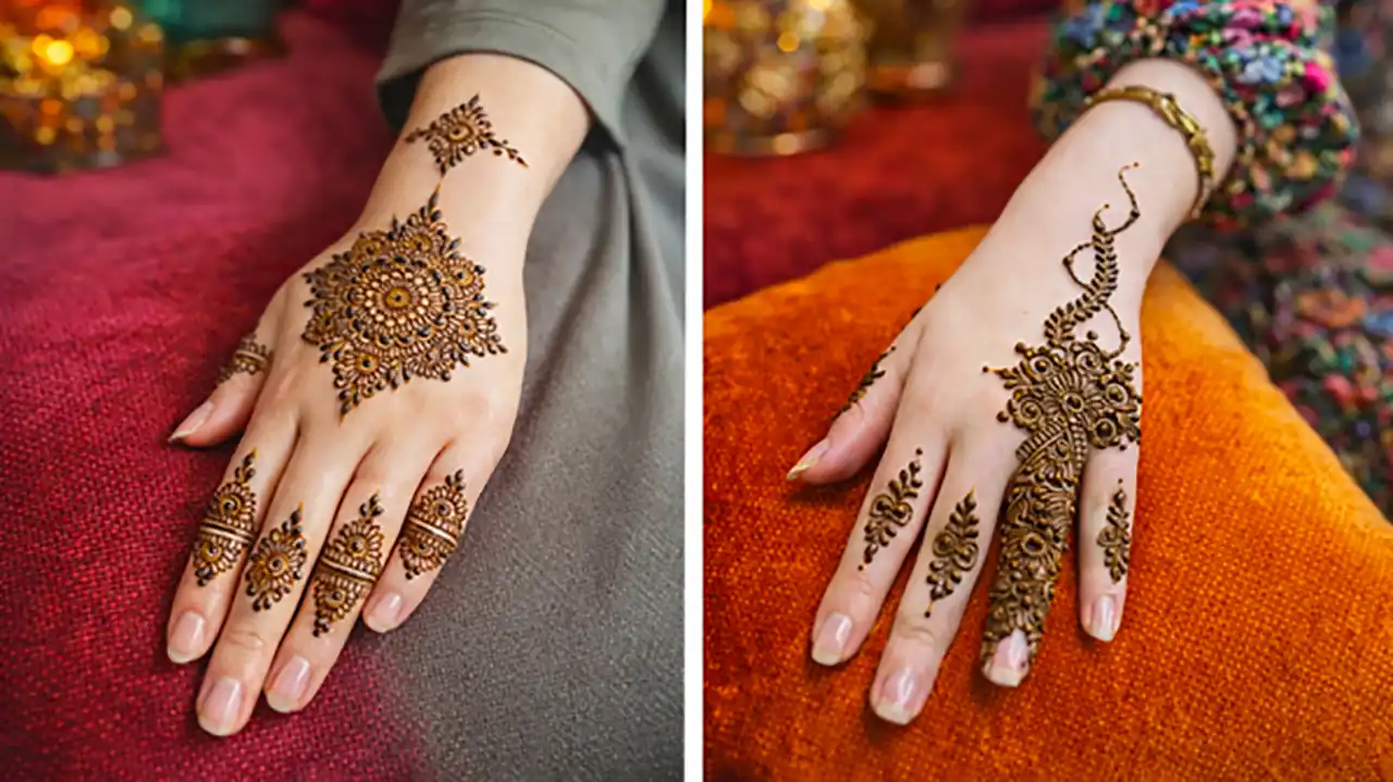 طراحی حنا هندسی خاص 