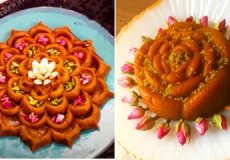 تزئین حلوا حرفه ای و جدید