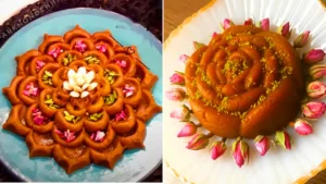 تزئین حلوا حرفه ای و جدید