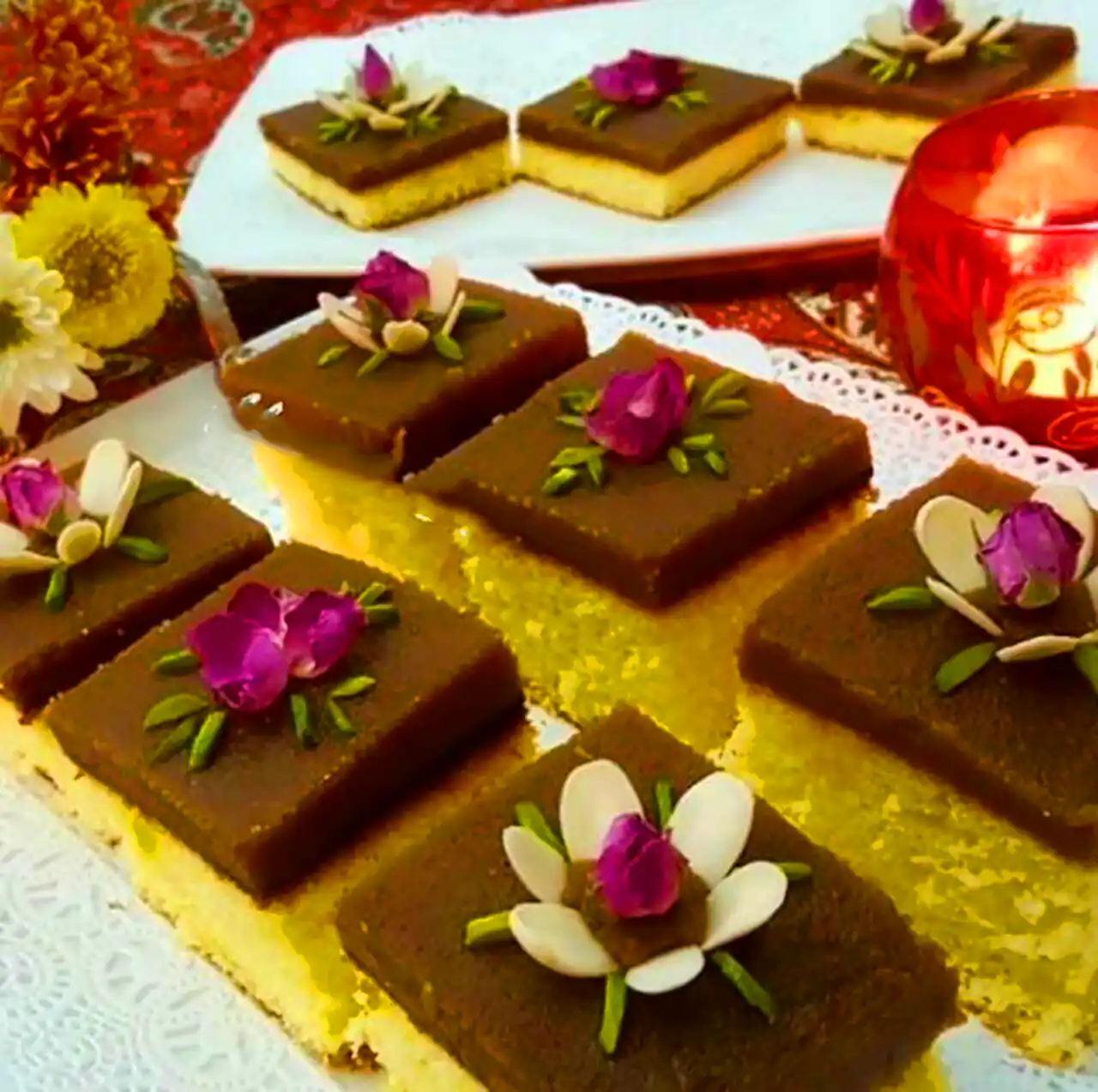 تزئین حلوا حرفه ای و جدید