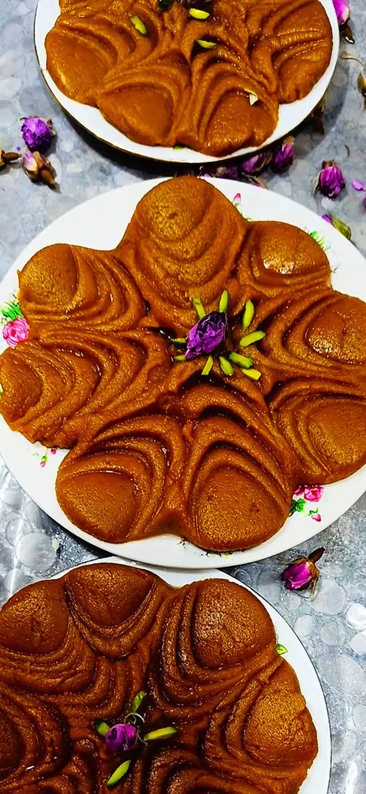 تزئین حلوا حرفه ای و جدید