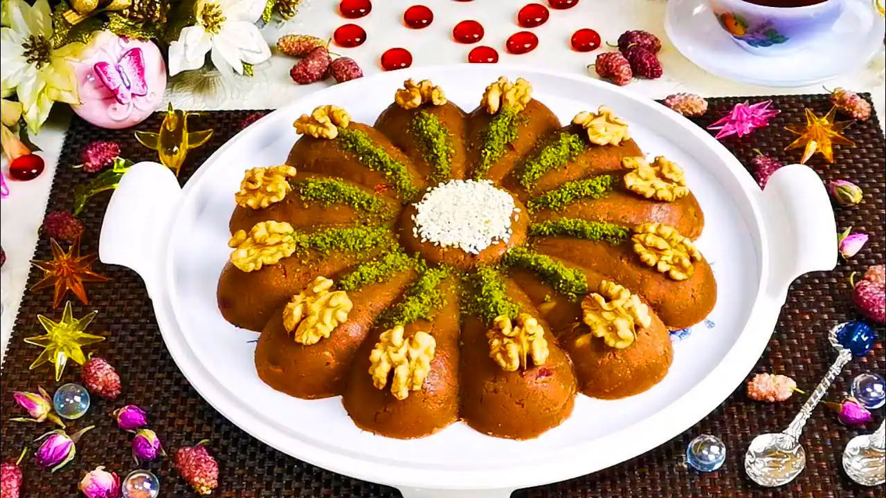 تزئین حلوا حرفه ای و جدید