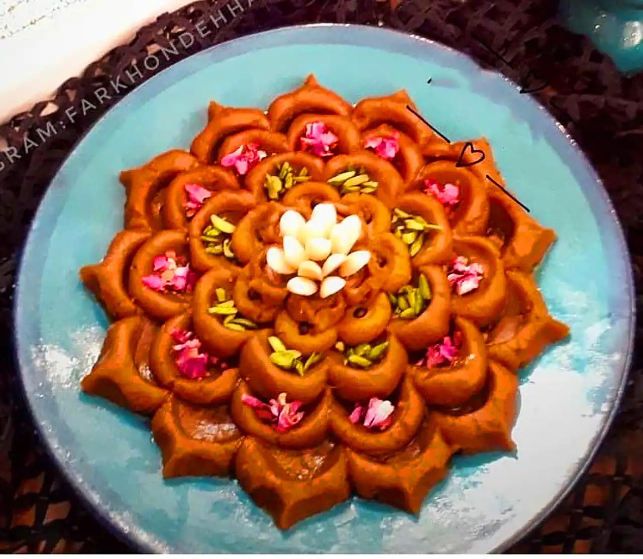 تزئین حلوا حرفه ای و جدید