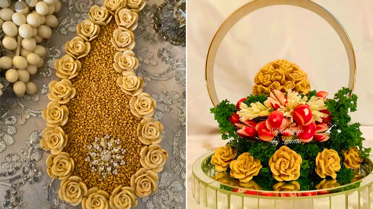 تزئینات شیک سفره عقد