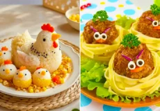 تزیین بشقاب غذای کودک