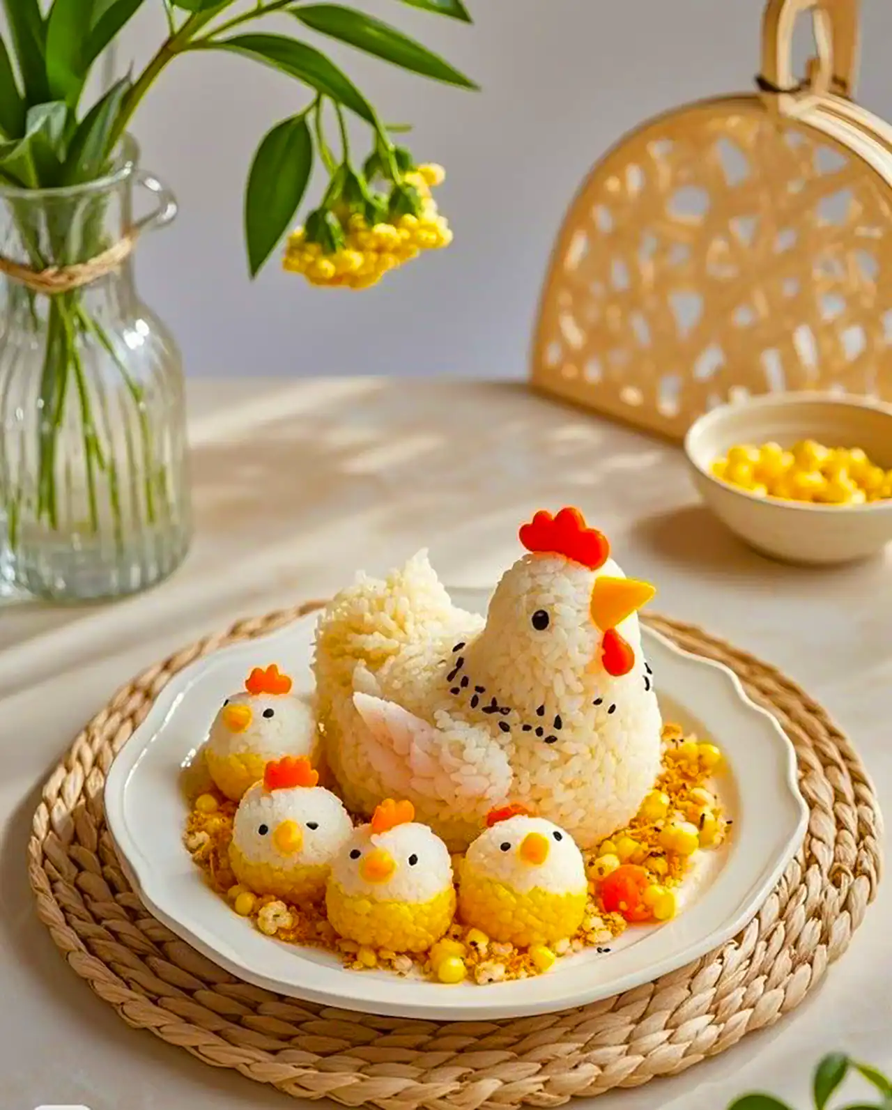 تزیین بشقاب غذای کودک