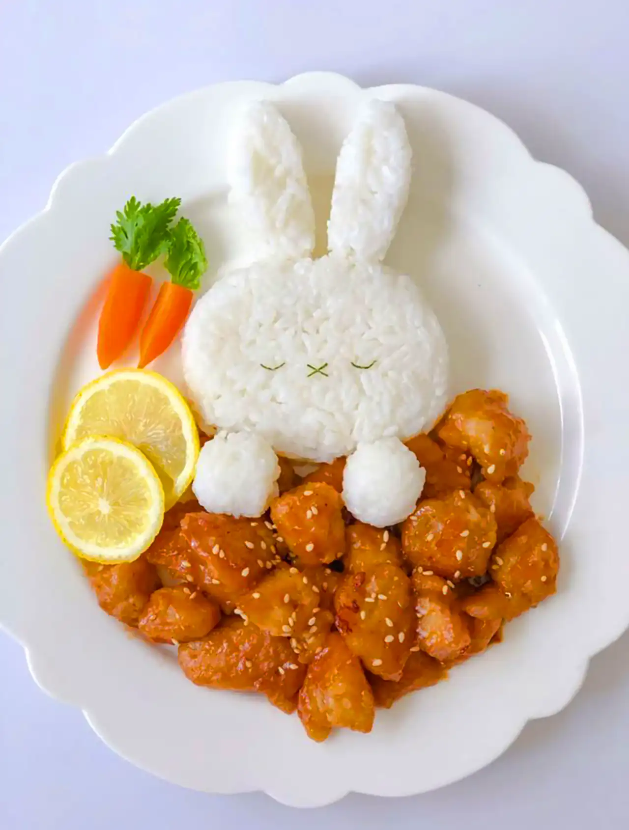 تزیین بشقاب غذای کودک