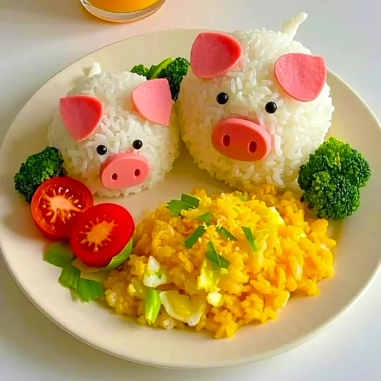 تزیین بشقاب غذای کودک