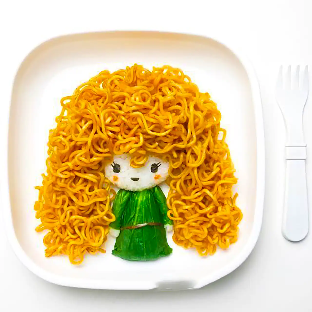 تزیین بشقاب غذای کودک