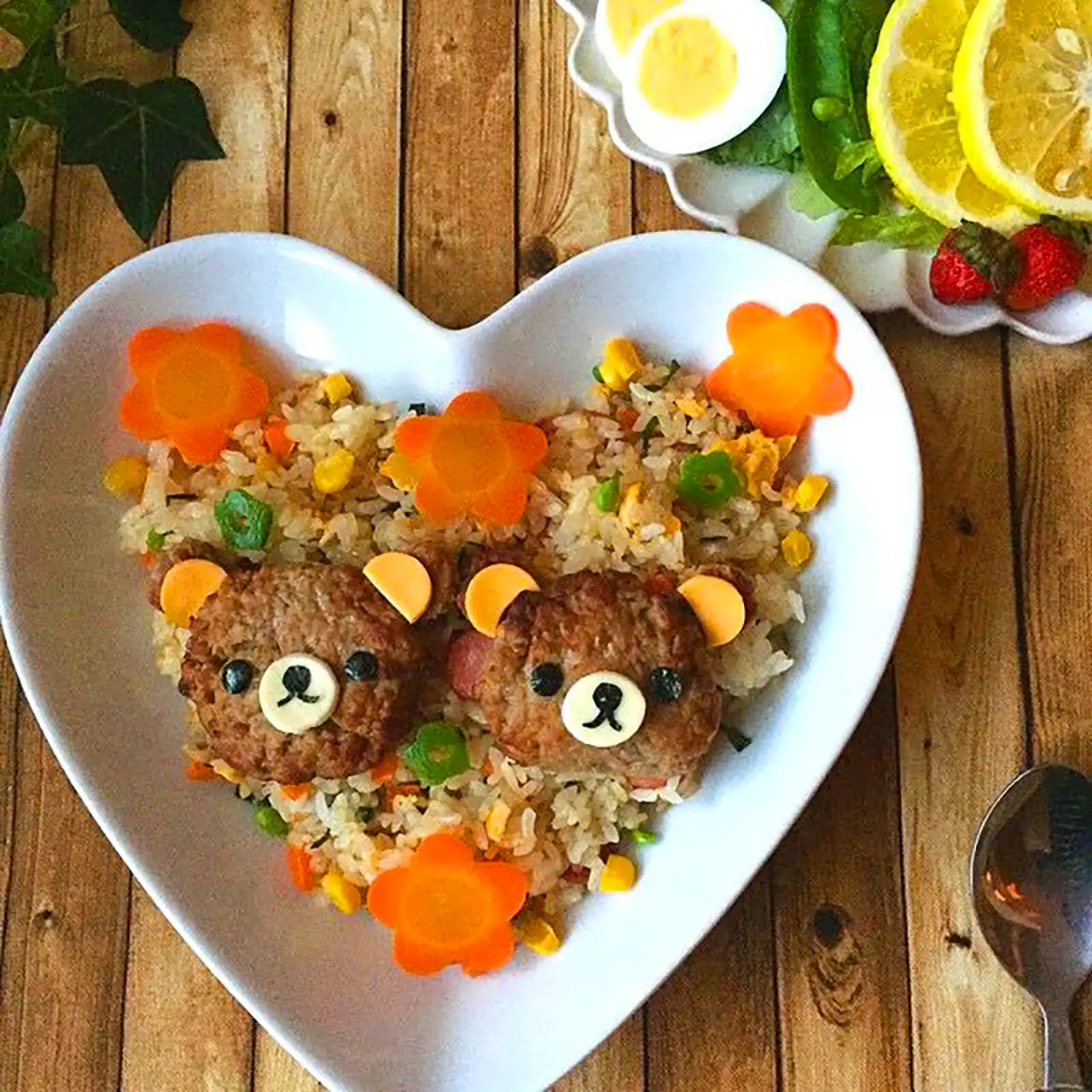 تزیین بشقاب غذای کودک