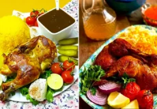 تزیین مرغ مجلسی