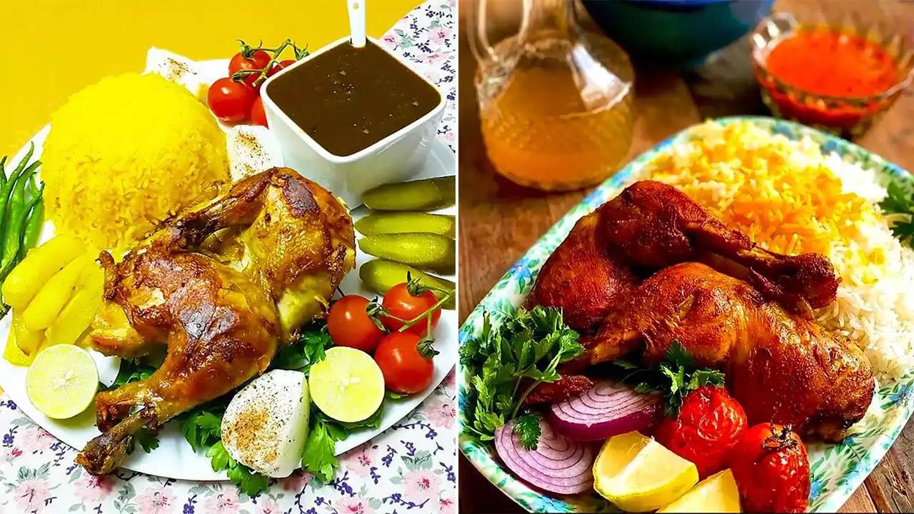 تزیین مرغ مجلسی