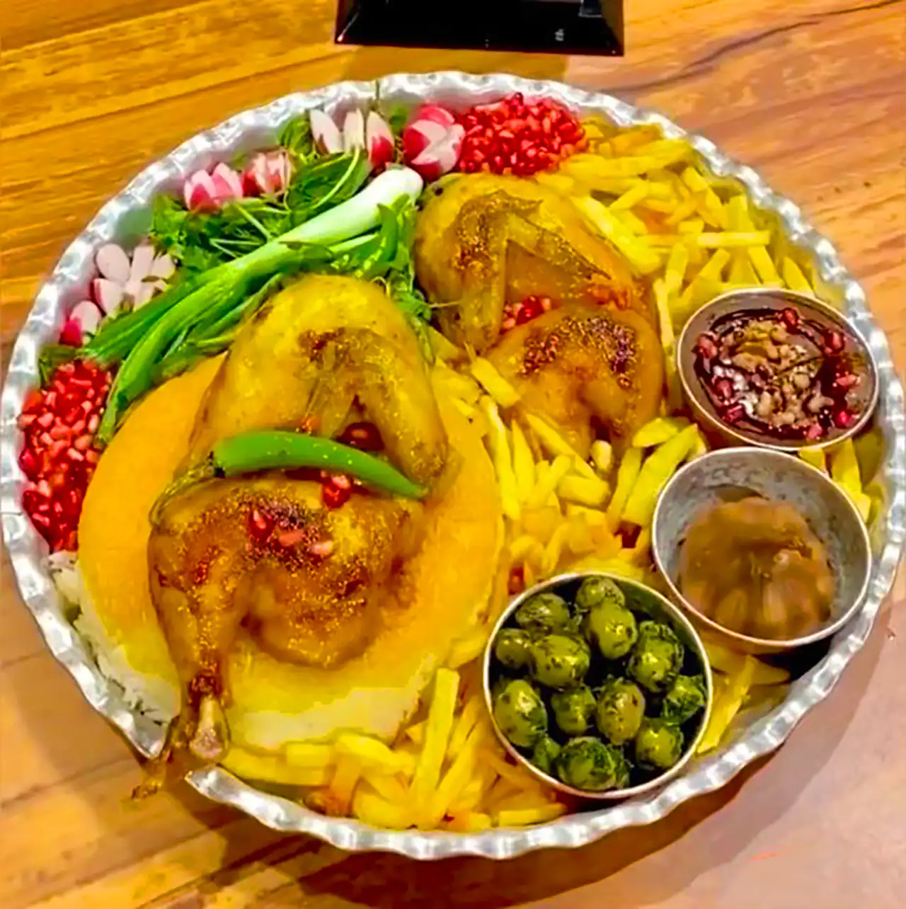تزیین مرغ مجلسی