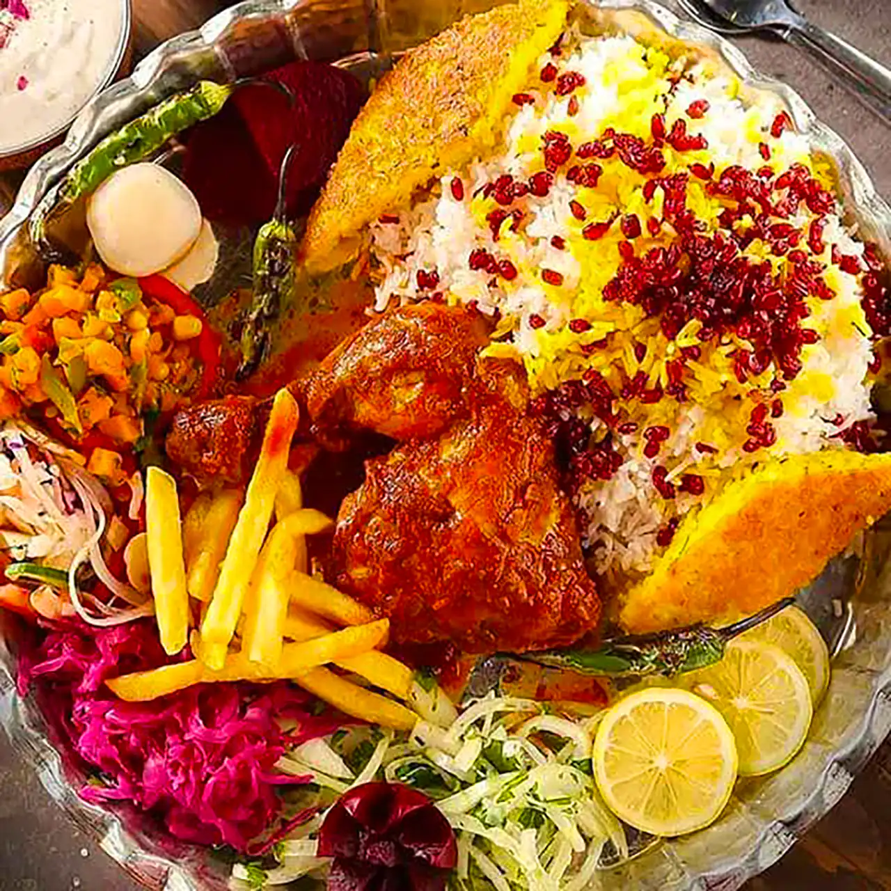 تزیین مرغ مجلسی