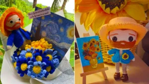 تزئین نمدی رنگارنگ با الهام ون‌گوگ