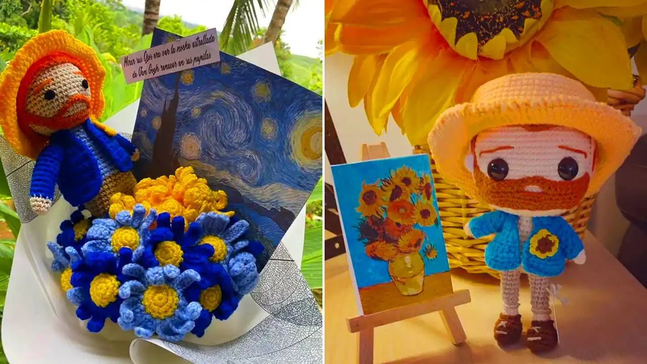 تزئین نمدی رنگارنگ با الهام ون‌گوگ