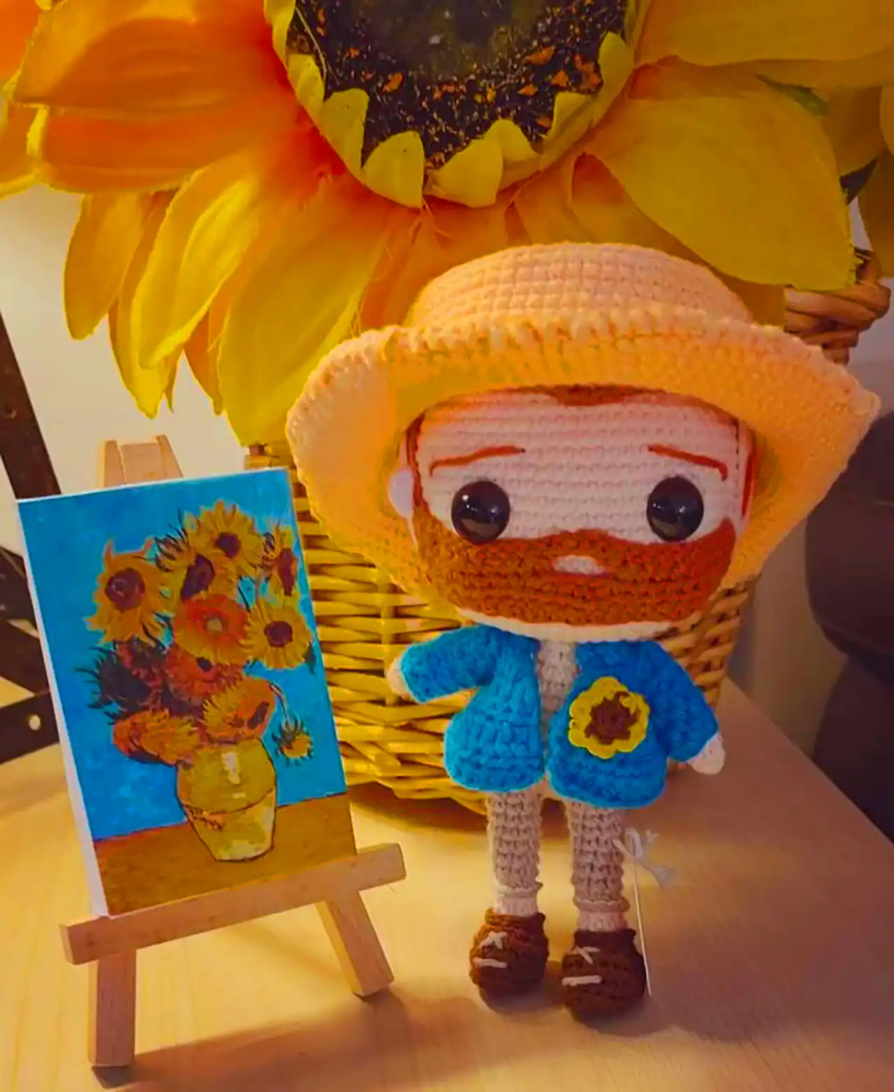 تزئین نمدی رنگارنگ با الهام ون‌گوگ