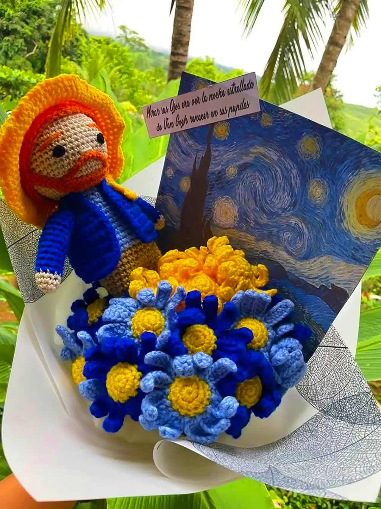 تزئین نمدی رنگارنگ با الهام ون‌گوگ