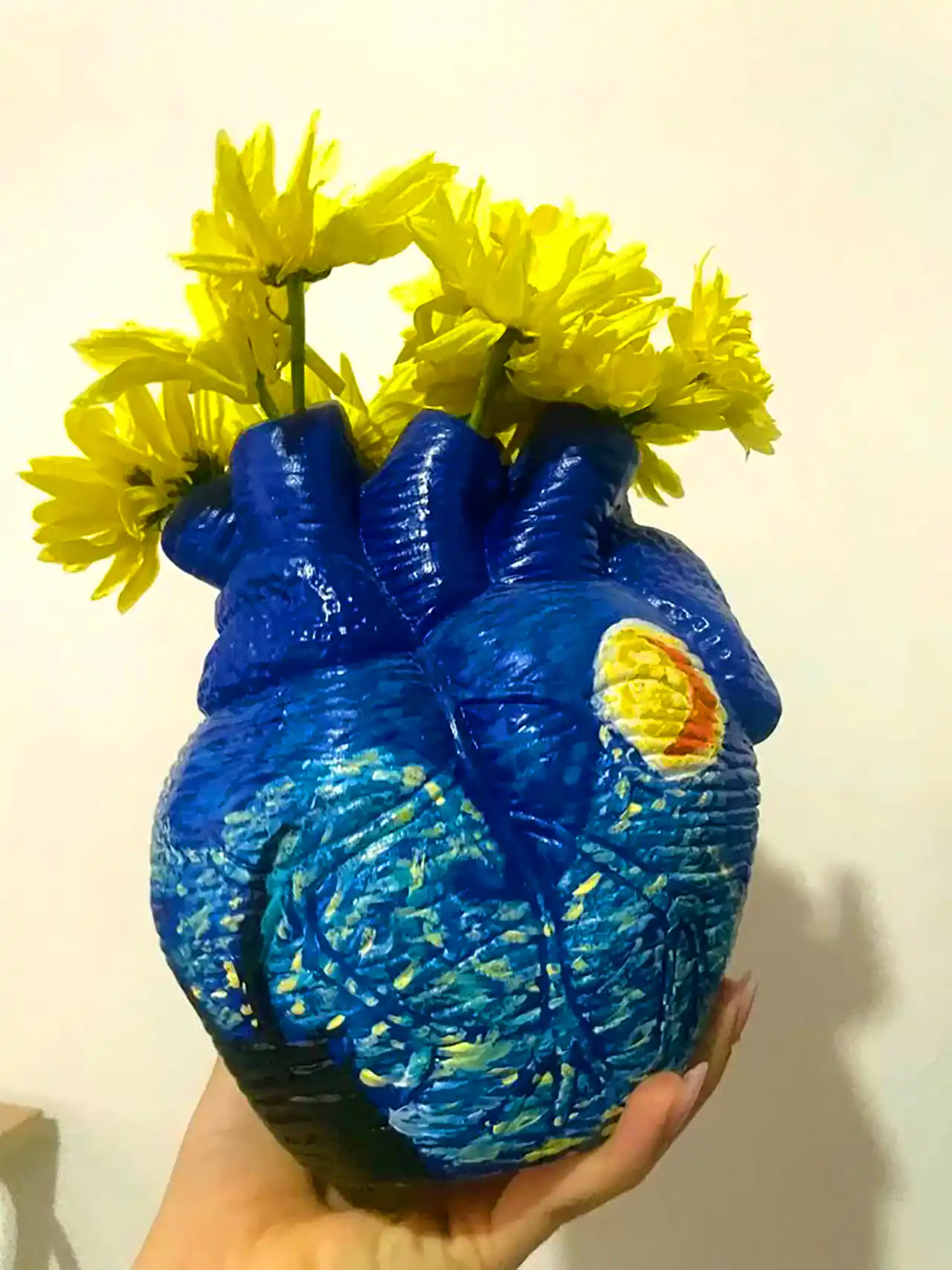 تزئین نمدی رنگارنگ با الهام ون‌گوگ