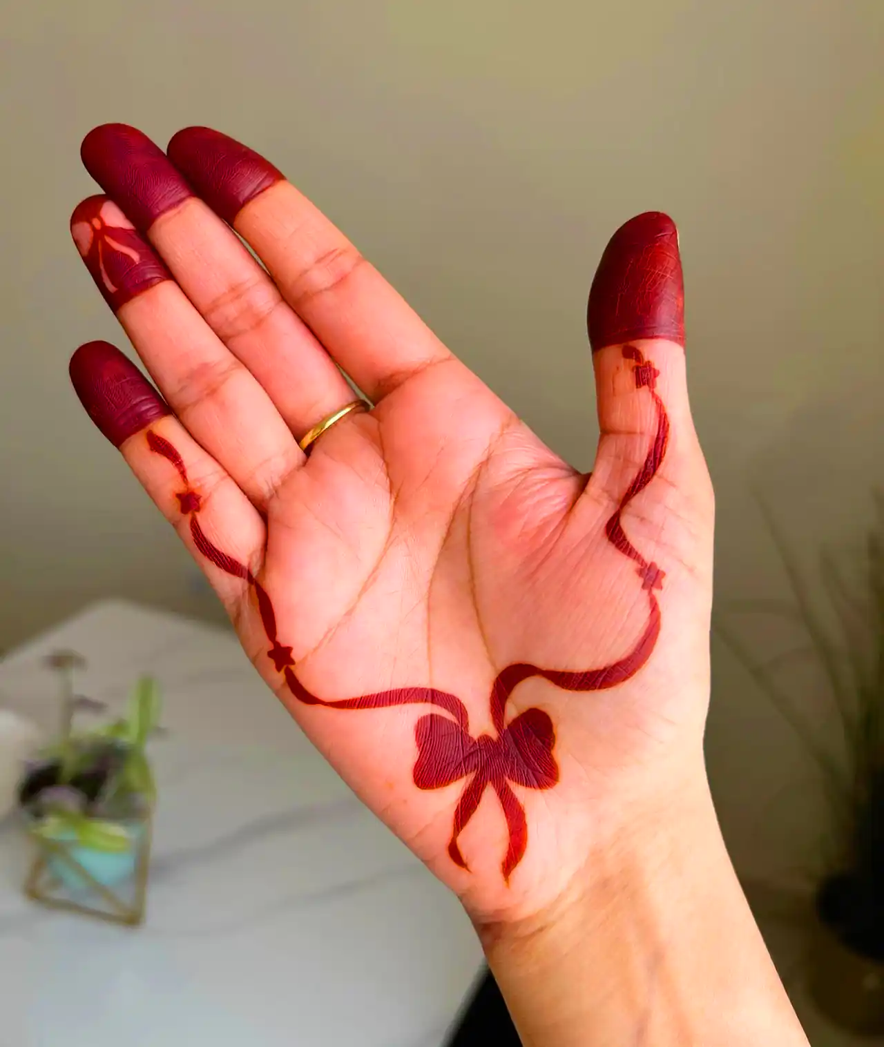 طرح حنا روی دست