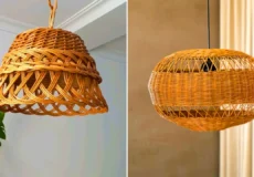 طرح جدید لوستر حصیری
