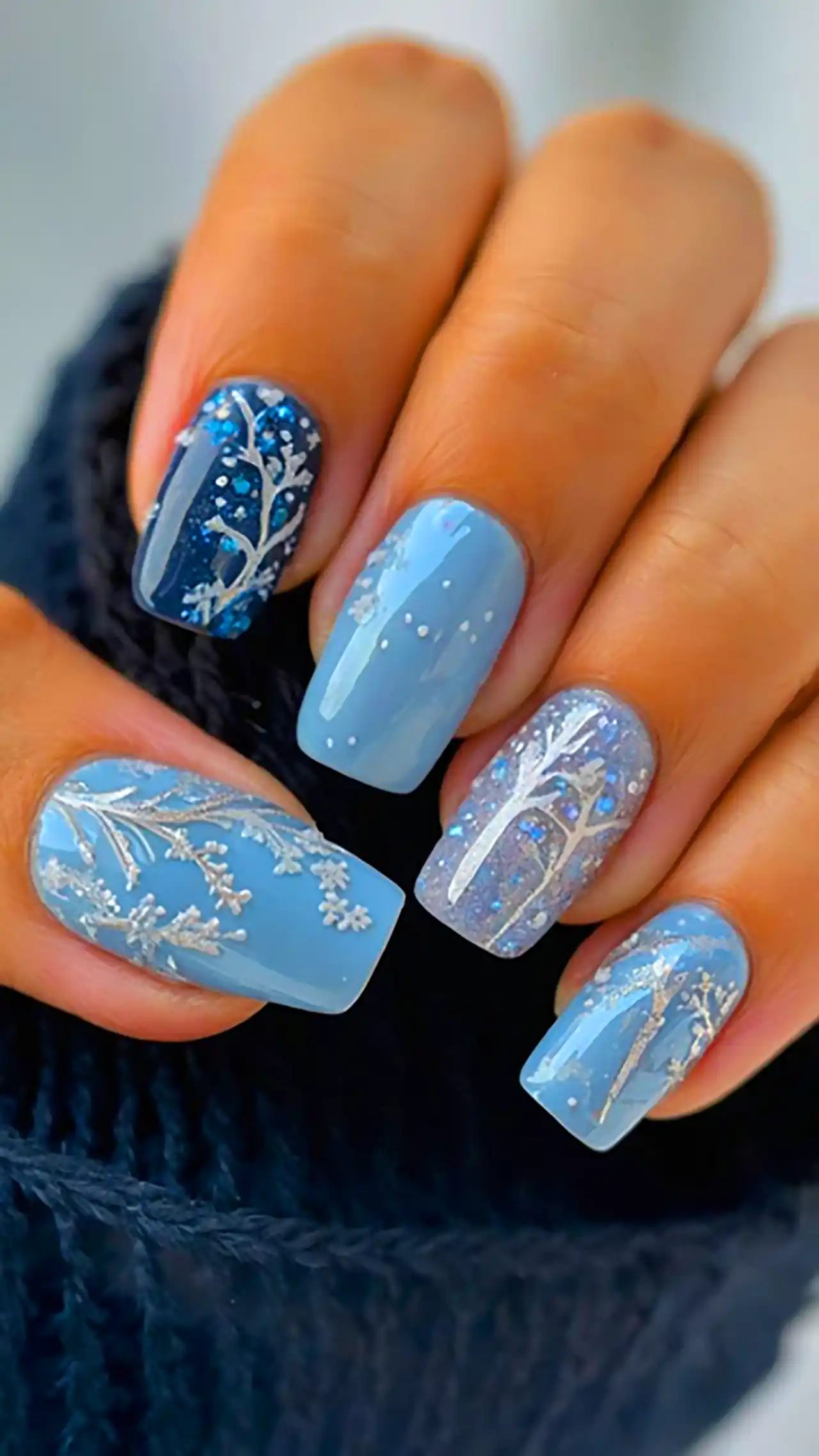 طرح ناخن خوشگل زمستونی 