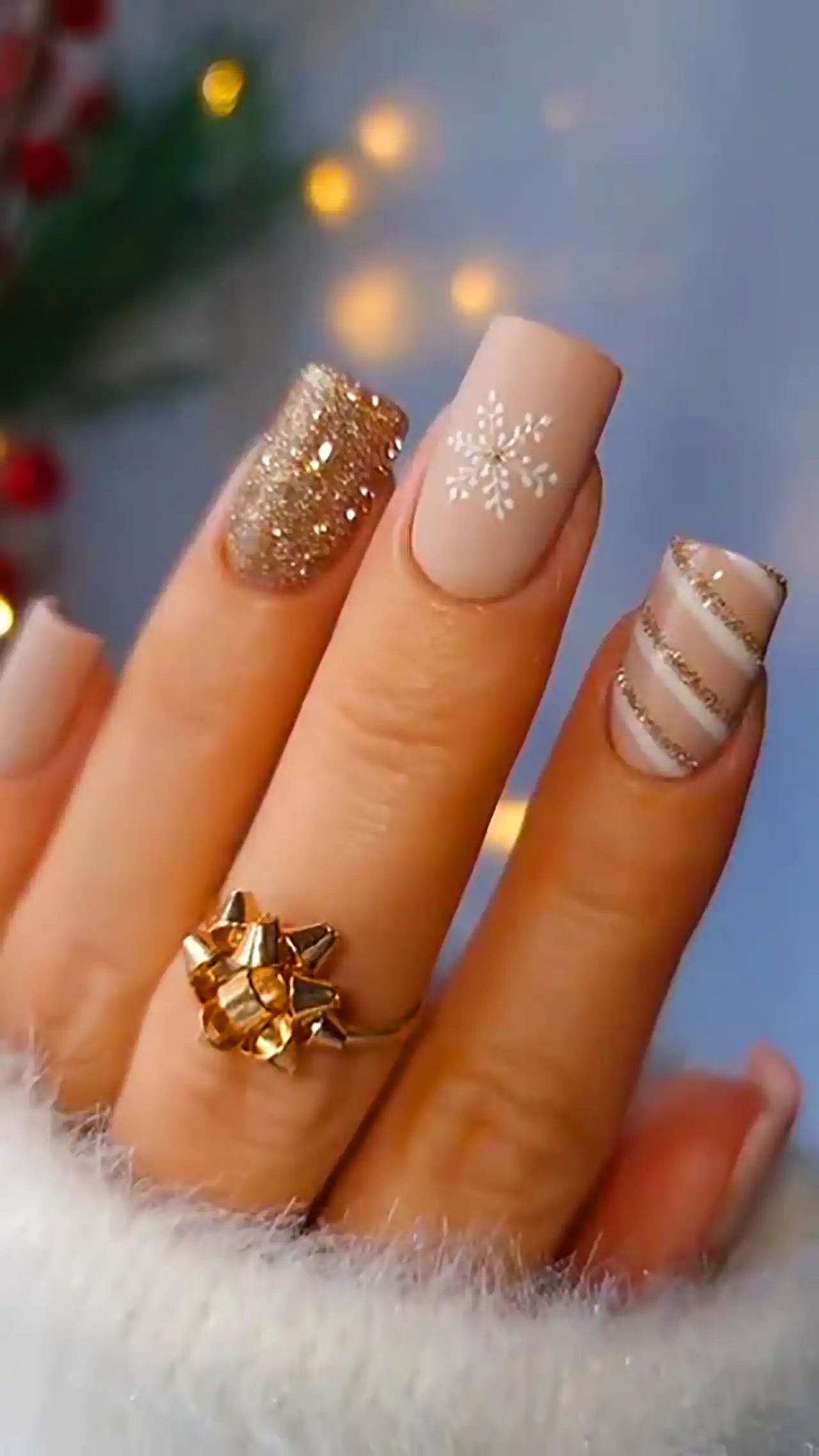 طرح ناخن خوشگل زمستونی 