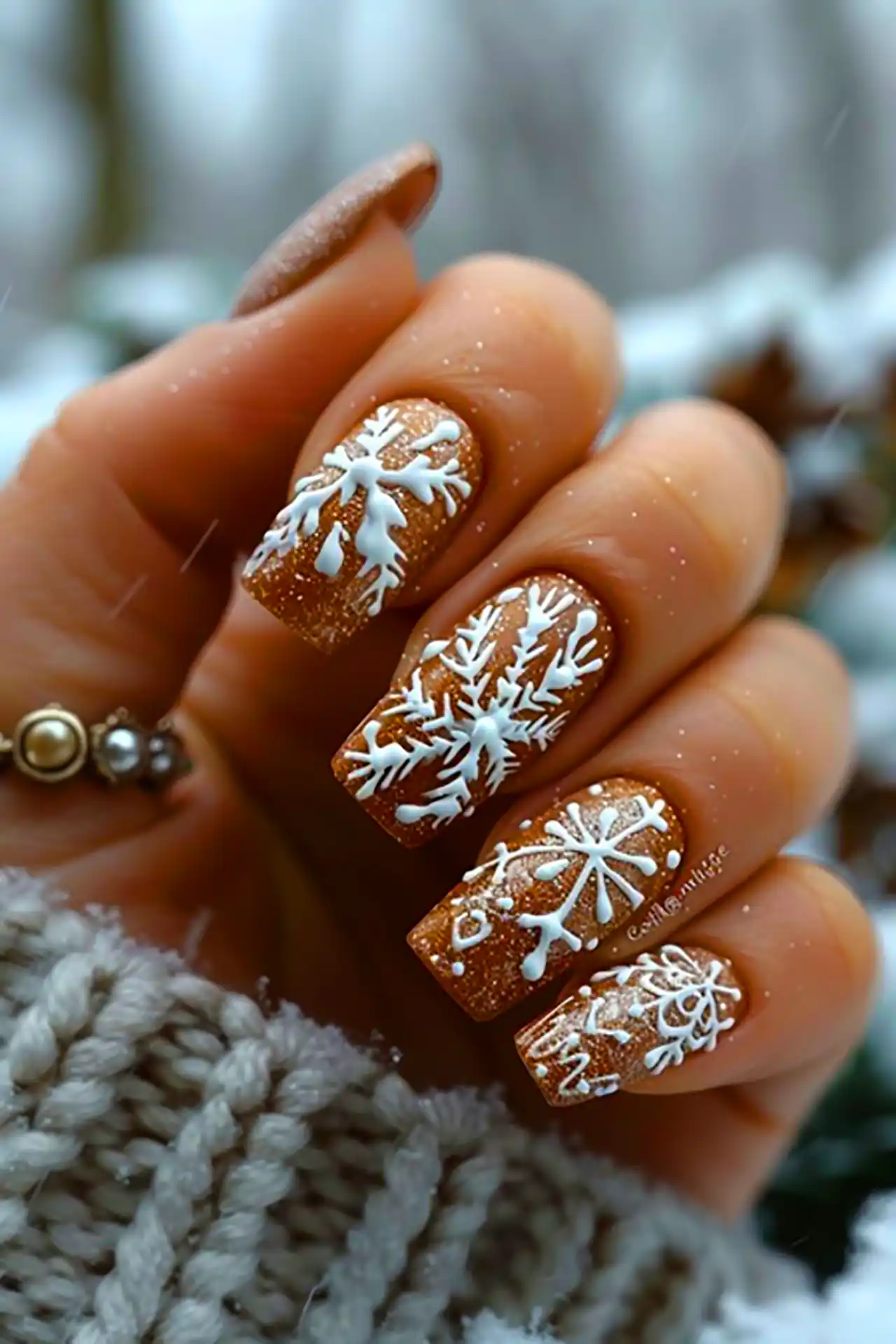 طرح ناخن خوشگل زمستونی 